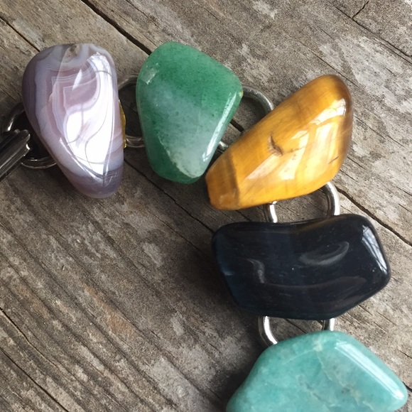 Vintage semi precious stone bracelet - Picture 2 of 5